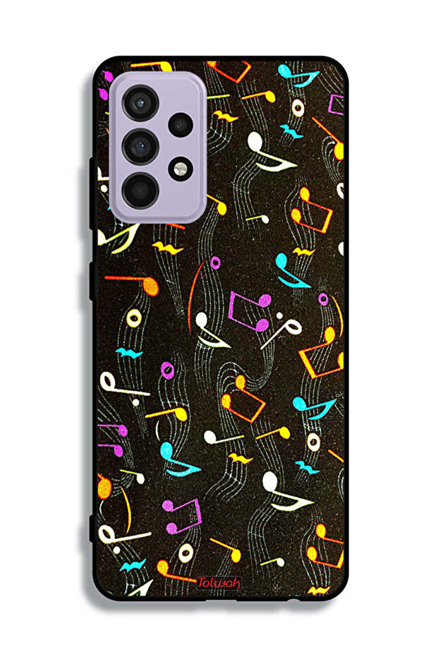 Samsung Galaxy A52 Protective Case Cover Music Fabric Pattern