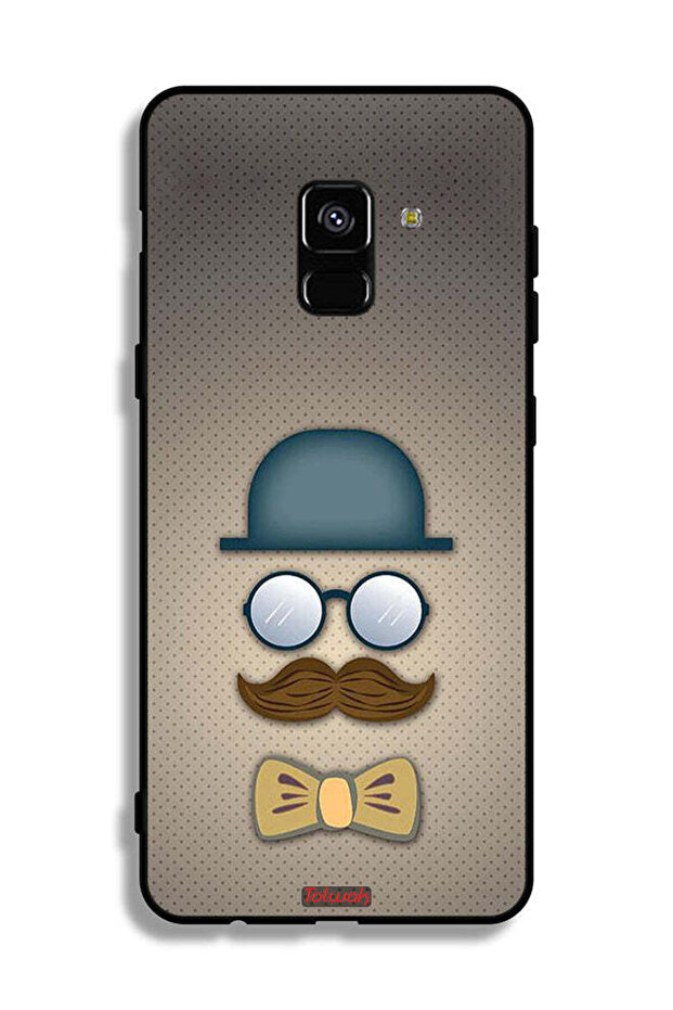 غطاء حماية لهاتف Samsung Galaxy A8 Plus (2018) بتصميم رأس الرجل