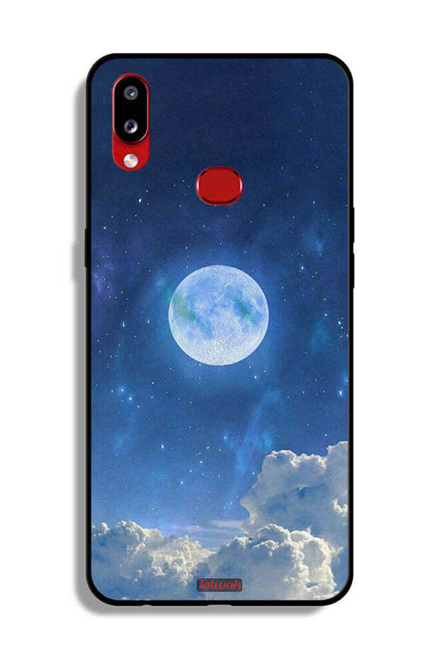 Samsung Galaxy A10s Protective Case Cover Moon Clouds