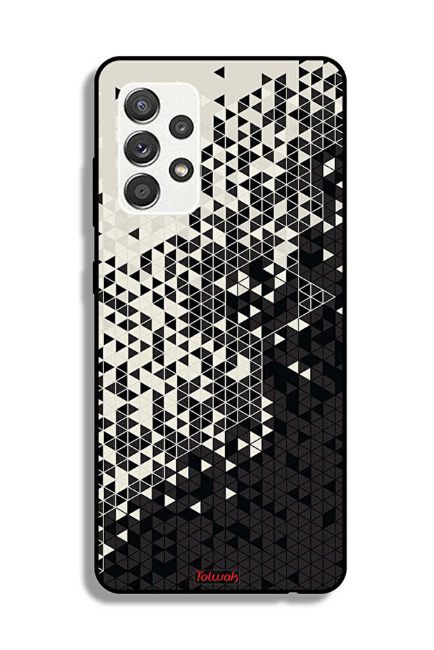 Samsung Galaxy M32 5G Protective Case Cover Pattern Digital Art Triangle