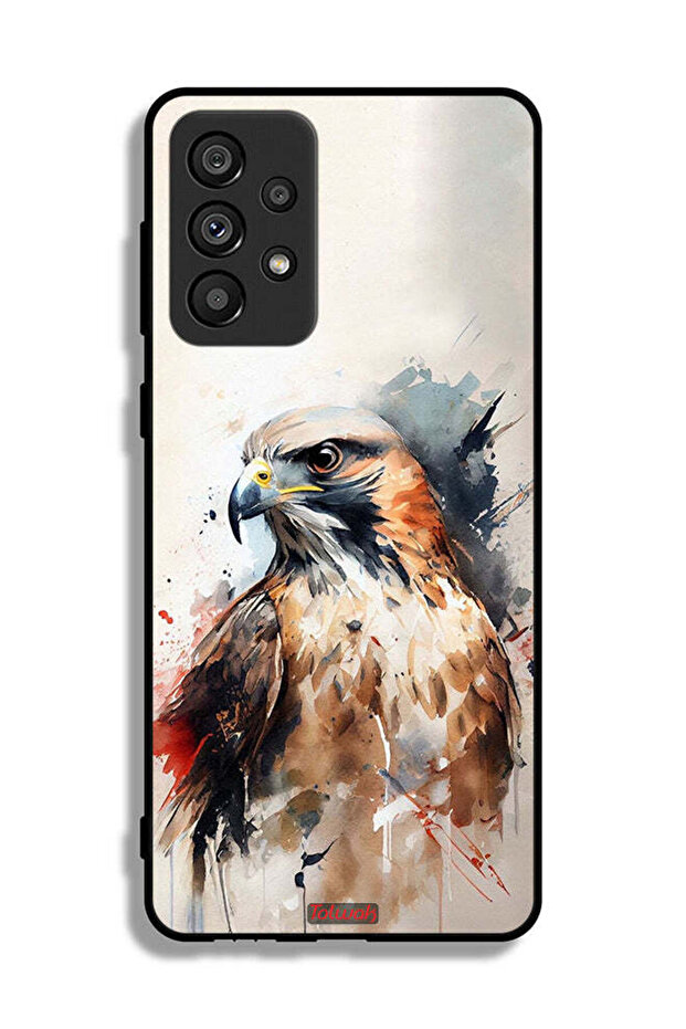 غطاء حماية لهاتف Samsung Galaxy A73 5G بتصميم نسر تجريدي
