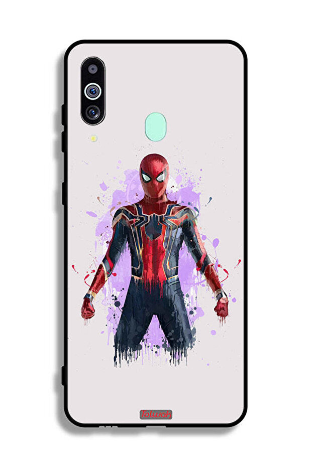 غطاء حماية لهاتف Samsung Galaxy A60 بتصميم العنكبوت الحديدي