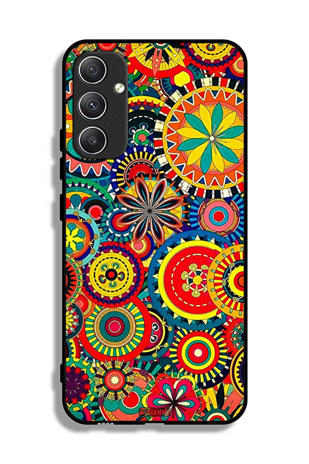 Samsung Galaxy A34 5G Protective Case Cover Colorful Mandala Pattern
