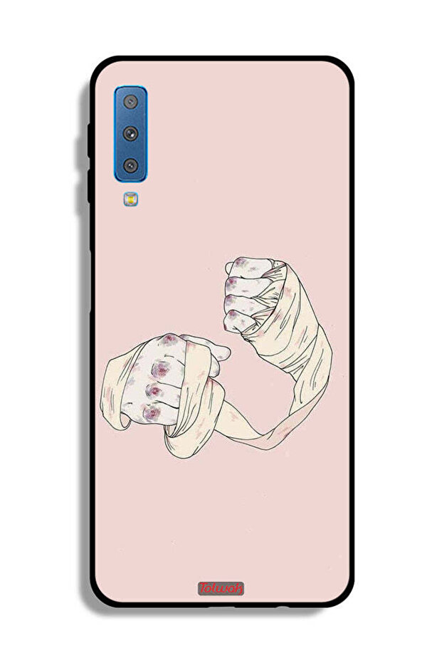 غطاء حماية لهاتف Samsung Galaxy A7 (2018) بتصميم فن المقاتل