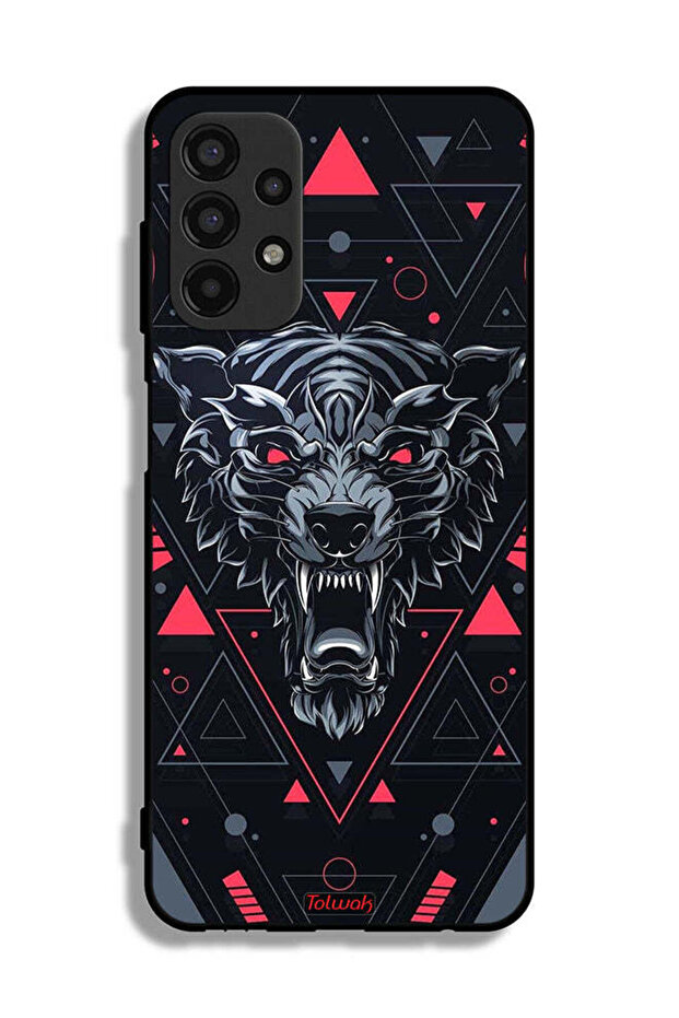 Samsung Galaxy A13 4G Protective Case Cover Scrolling Wolf