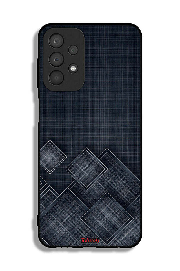 Samsung Galaxy A23 Protective Case Cover Squares Pattern On Cloth