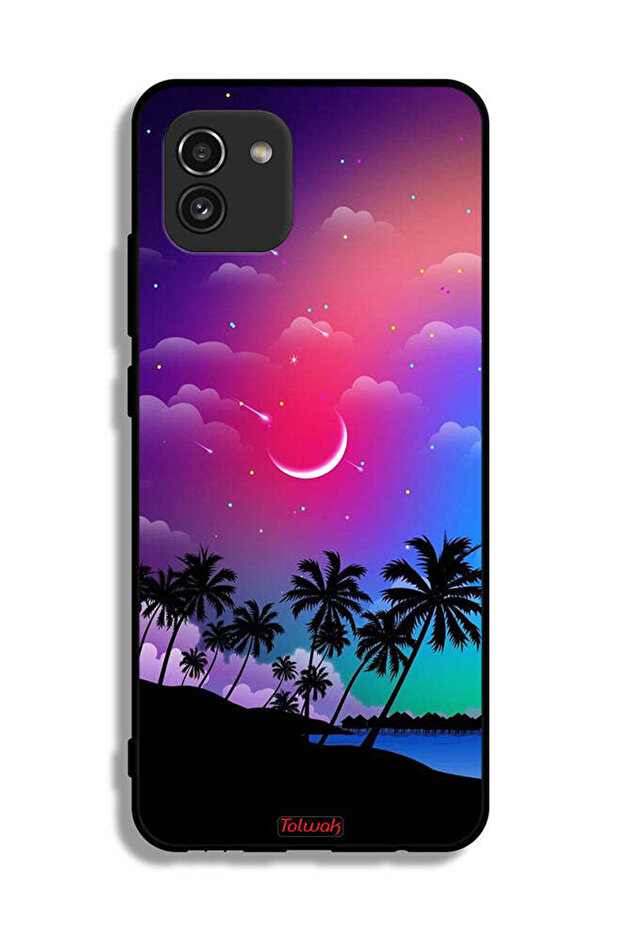 Samsung Galaxy A03 Protective Case Cover Moon In Night Art