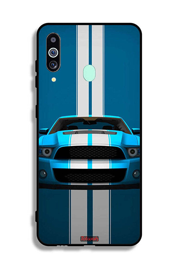 غطاء حماية لهاتف Samsung Galaxy A60 بتصميم سيارة فنية تجريدية