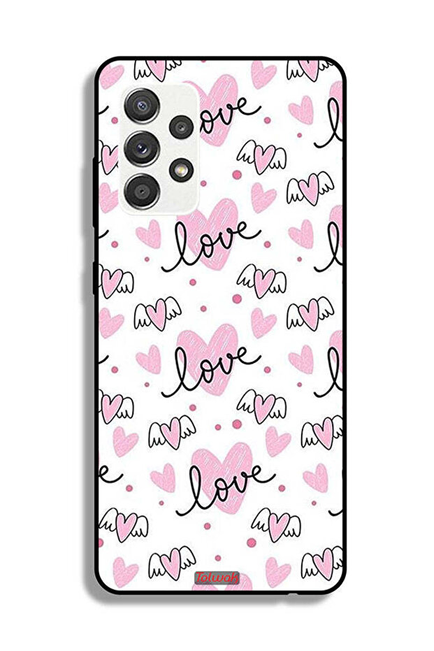 Samsung Galaxy M32 5G Protective Case Cover Love And Heart Art Pattern