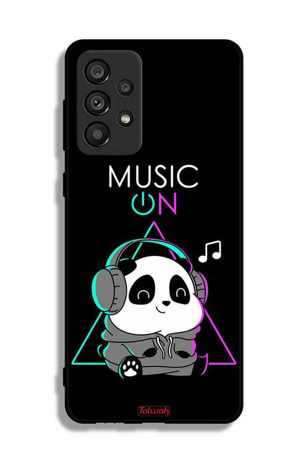 Samsung Galaxy A73 5G Protective Case Cover Music On Panda