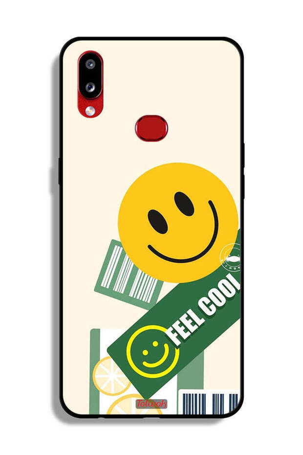 غطاء حماية لهاتف Samsung Galaxy A10s بملصق Feel Cool