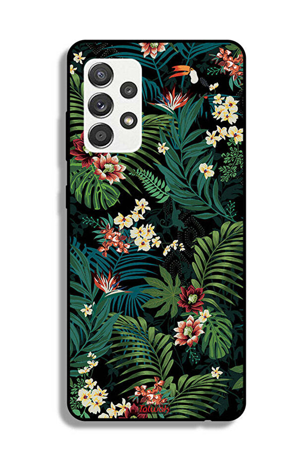 Samsung Galaxy M32 5G Protective Case Cover Tropical Leaves