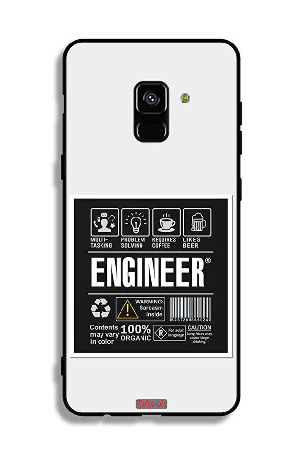 غطاء حماية لهاتف Samsung Galaxy A8 Plus (2018) - ملصق المهندس