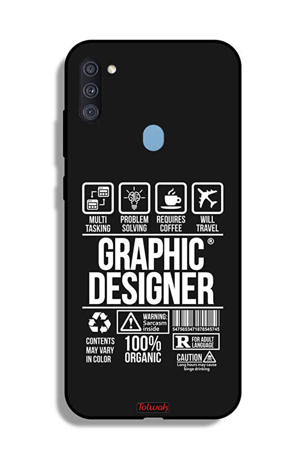 Samsung Galaxy A11 Protective Case Cover Graphic Designer Sticker