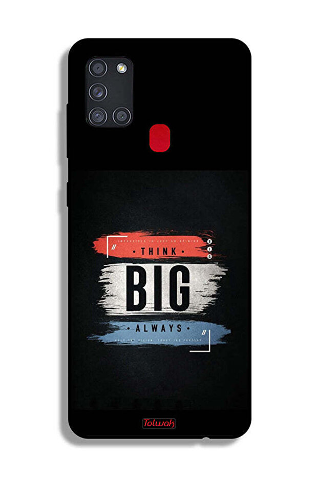 غطاء حماية لهاتف Samsung Galaxy A21s - فكر دائمًا بشكل كبير