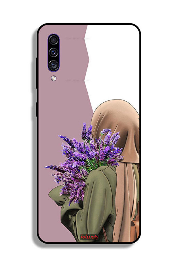 Samsung Galaxy A50s Protective Case Cover Holding Flower