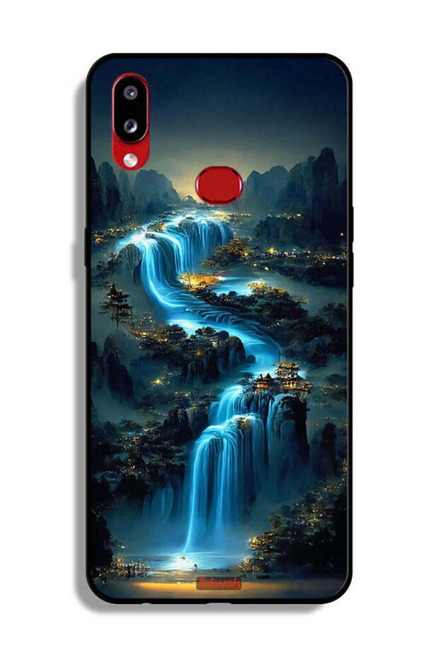 غطاء حماية لهاتف Samsung Galaxy A10s بتصميم شلال فني