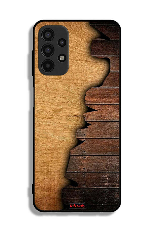 Samsung Galaxy A13 4G Protective Case Cover Vintage Wood Pattern