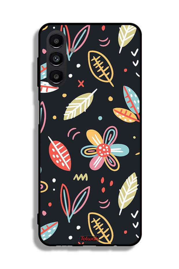 Samsung Galaxy A04s Protective Case Cover Flowers And Leaves Abstract Art