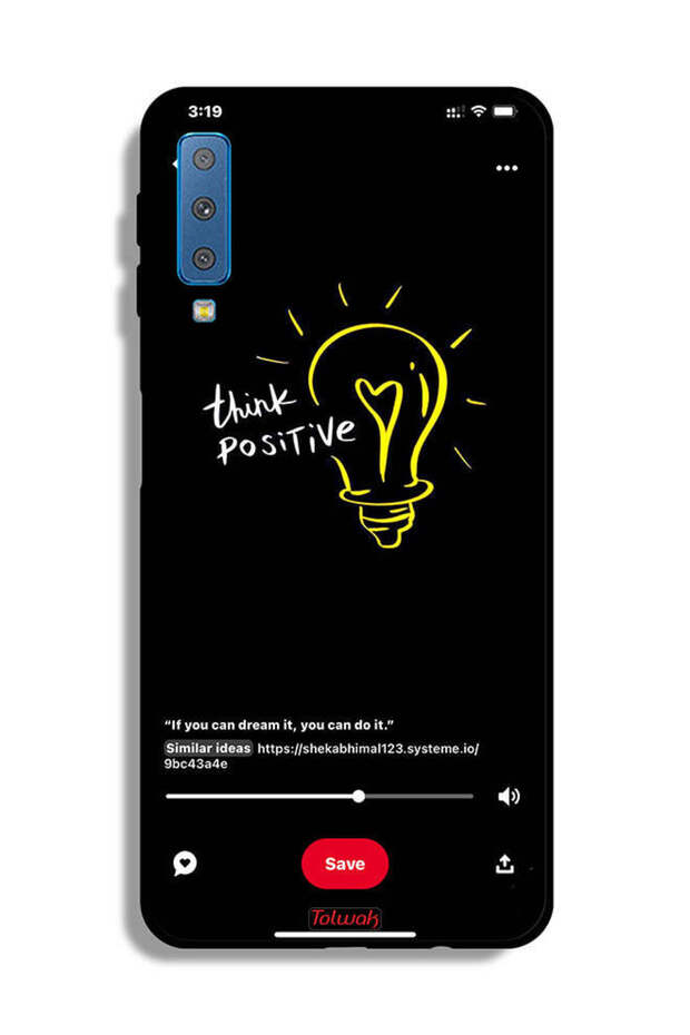 غطاء حماية لهاتف Samsung Galaxy A7 (2018) Think Positive