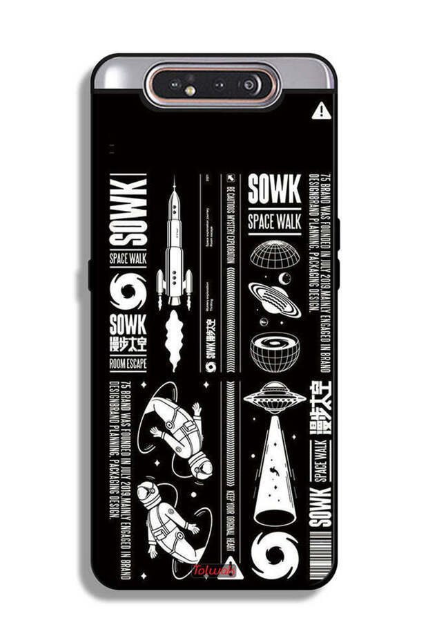 غطاء حماية لهاتف Samsung Galaxy A80 ملصق Sowk Space Walk