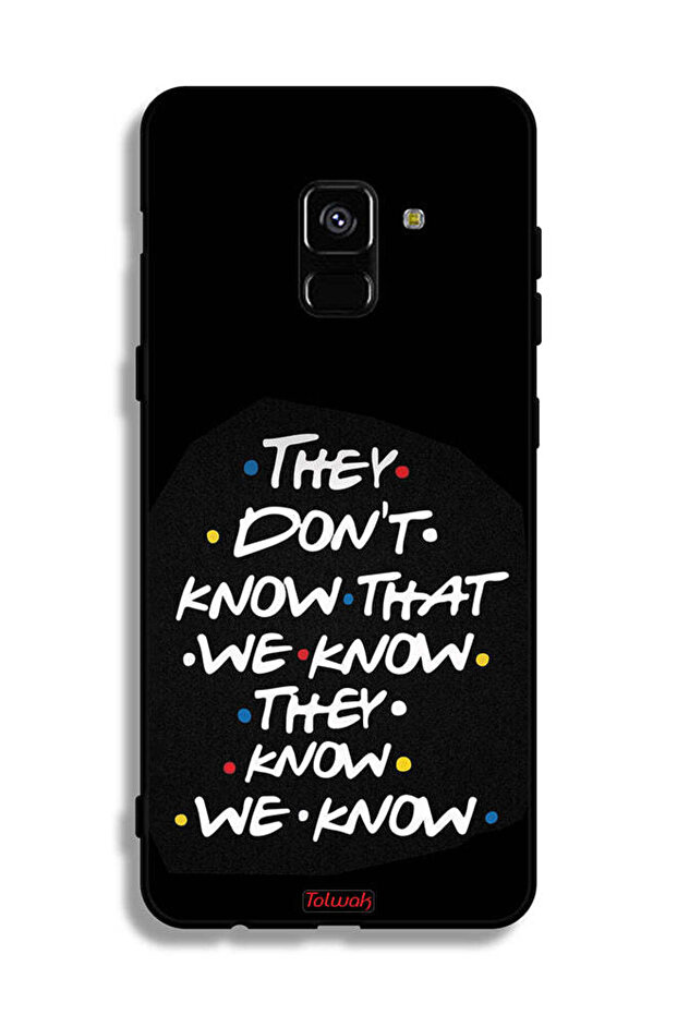 غطاء حماية لهاتف Samsung Galaxy A8 Plus (2018) لا يعرفون ما نعرفه يعرفون أننا نعرفه