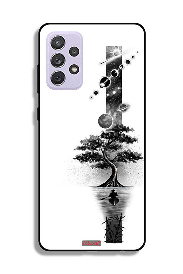 غطاء حماية لهاتف Samsung Galaxy A72 5G بتصميم فن الأرض والفضاء