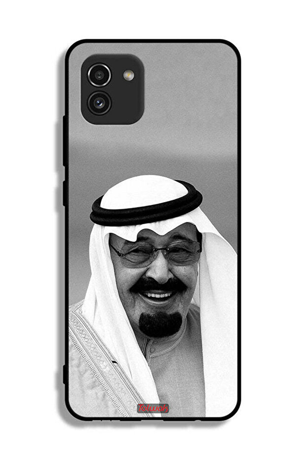 غطاء حماية سامسونج جالاكسي A03 غطاء حماية الملك عبد الله المبتسم