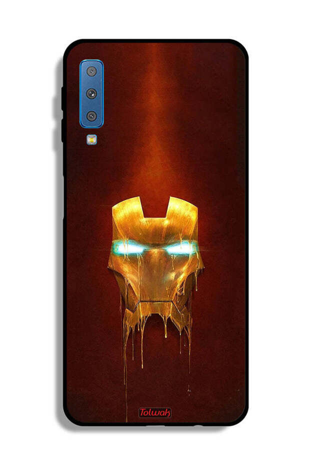 غطاء حماية لهاتف Samsung Galaxy A7 (2018) Iron Man Marvel Comics
