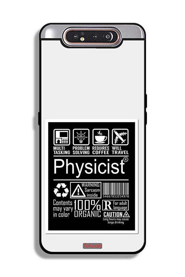 Samsung Galaxy A80 Protective Case Cover Physicist Sticker