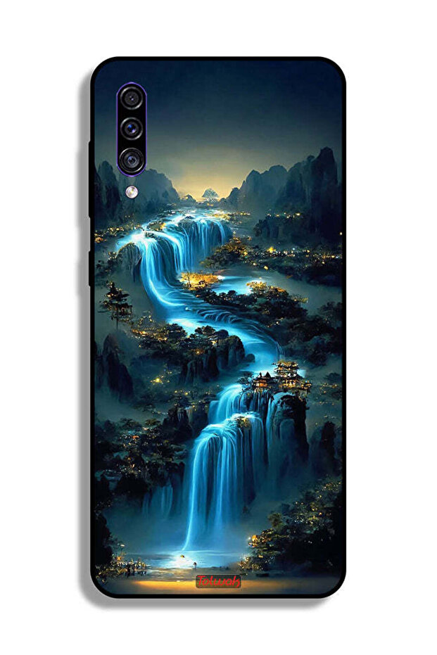 غطاء حماية لهاتف Samsung Galaxy A50s بتصميم شلال فني