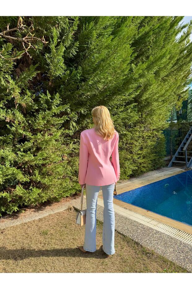 pembe blazer - 3