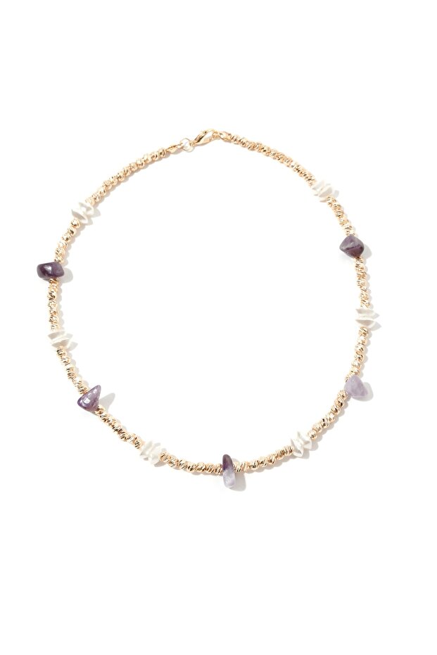 Renkli Taşlı Kolye - 1