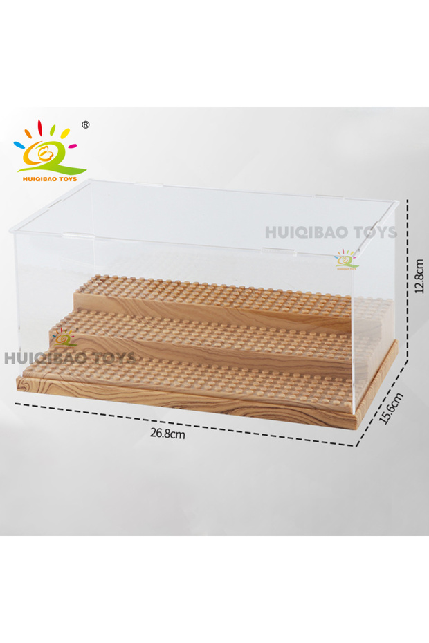 صندوق عرض مجسمات مقاوم للغبار من HUIQIBAO Toys 3A مع صندوق عرض لبناء مجموعة النماذج
