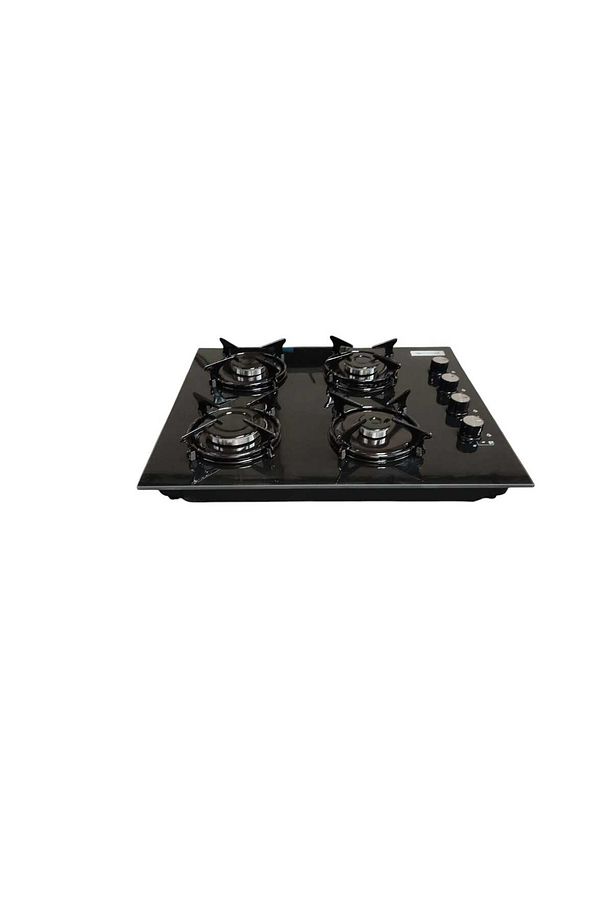 SET ÜSTÜ CAM OCAK SİYAH DOĞALGAZLI 8mm' lik KALIN CAMLI , KALİTELİ CAM OCAK - 2