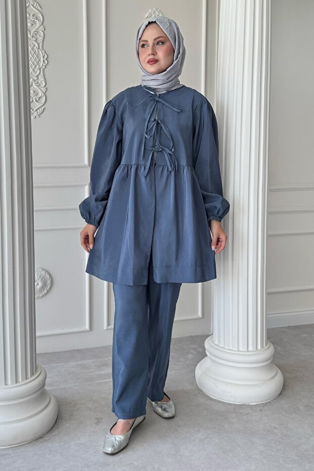 Knotted Shabby Indigo Suit