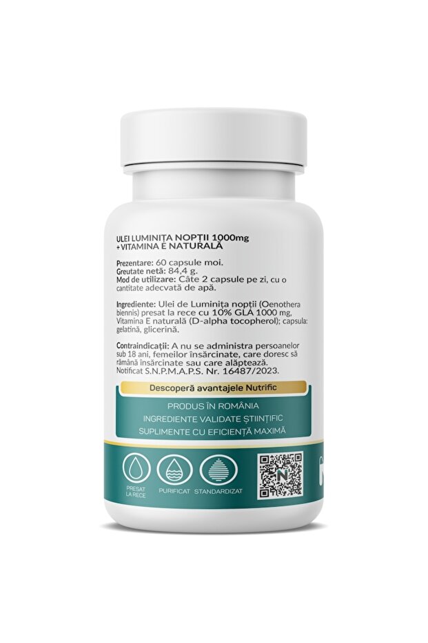 Luminiță de seară, vitamina E, 60 capsule moi - 3