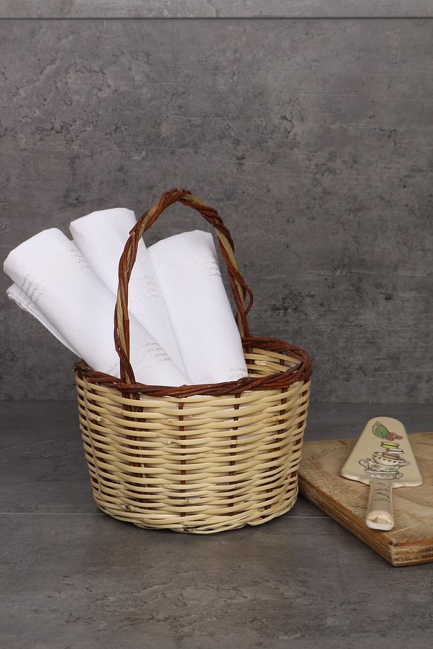 Mutfak Örtüsü 2 Adet Kare Örtü 70x70 cm Hamur Örtüsü Ekmek Sepeti Örtüsü - 1