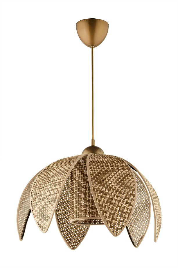 Nisa Luce Nilüfer Tekli Hasır Avize-Kahve - 3