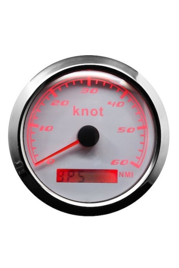 Marine WHITE Speed Indicator - 60 knot