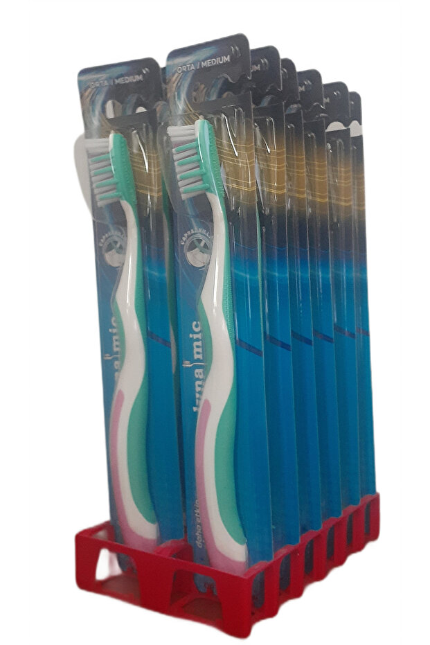 Toothbrush Medium Hard (Medium) X 12 Pcs - 2