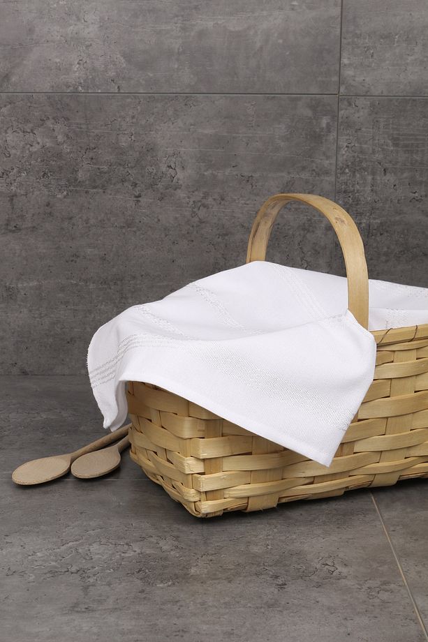 Mutfak Örtüsü 2 Adet Kare Örtü 70x70 cm Hamur Örtüsü Ekmek Sepeti Örtüsü - 4