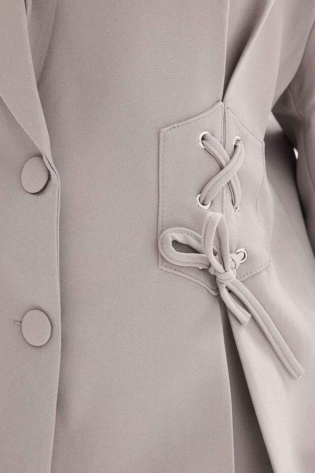 سترة بليزر مصنوعة خصيصًا - رمادي - 5