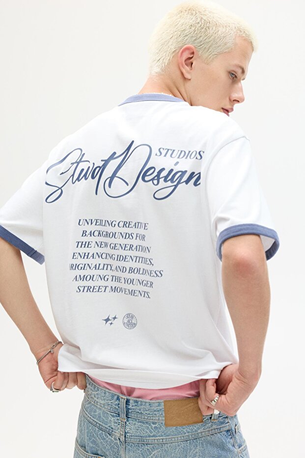 Kontrast fitilli STWD tişört - 5