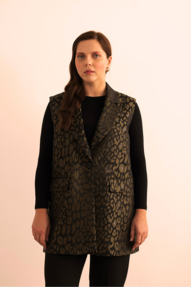 Özel Dokuma Kumaş Yelek - 1