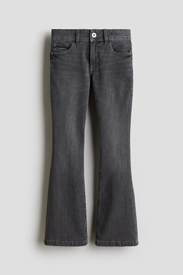 Flared Leg Low Jeans - 3