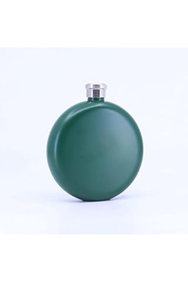 Stainless Steel Pocket Flask - Green (5oz 148 ml)