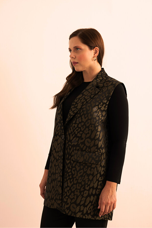 Özel Dokuma Kumaş Yelek - 6