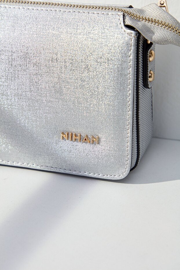 Çapraz Askılı Çanta Gümüş - 4