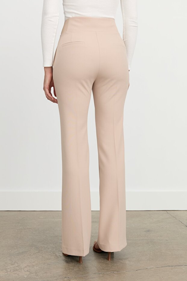 İspanyol Paça Pantolon Taş - 4